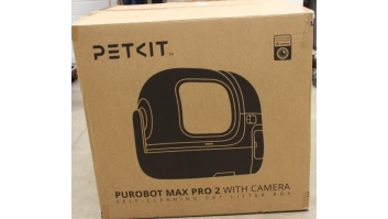 SALE OUT. PETKIT Automatic Cat Litter Box | Purobot Max Pro 2 | White | USED, DIRTY, MISSING INNER PACKAGING | 24 month(s)