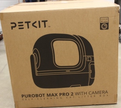 SALE OUT. PETKIT Automatic Cat Litter Box | Purobot Max Pro 2 | White | USED, DIRTY, MISSING INNER PACKAGING | 24 month(s)