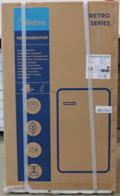 SALE OUT. Midea Refrigerator | MDRD142SLE32 | Energy efficiency class E | Free standing | Larder | Height 83.5 cm | Fridge net capacity 93 L | 41 dB | Red | DAMAGED INNER PACKAGING, DENTED ITEM'S BACK SIDE