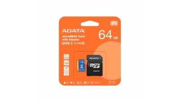 MEMORY MICRO SDXC 64GB CLASS10/W/A AUSDX64GUICL10A1-RA1 ADATA