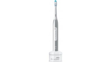 Oral-B Pulsonic Slim Luxe 4000 Sonic | Electric Toothbrush | Rechargeable | For adults | Number of brush heads included 1 | Number of teeth brushing modes 3 | Platinum