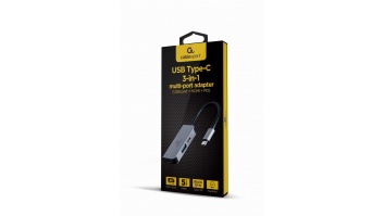 I/O ADAPTER USB-C TO HDMI/USB3/3IN1 A-CM-COMBO3-02 GEMBIRD