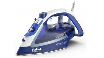 TEFAL | FV5735E0 Easygliss Plus | Steam Iron | 2500 W | Water tank capacity 270 ml | Continuous steam 45 g/min | Steam boost performance 220 g/min | Blue/White