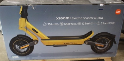 SALE OUT. Xiaomi Electric Scooter 6 Ultra GL | Xiaomi 24 month(s) | USED, DIRTY AND SCRATCHED ONE SIDE