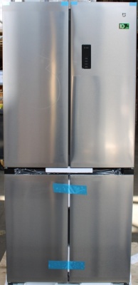 SALE OUT. Xiaomi Mijia Refrigerator Cross Door 502L EU | Energy efficiency class E | Free standing | Side by Side | Height 191.2 cm | No Frost system | Fridge net capacity 326 L | Freezer net capacity 176 L | 37 dB | Brushed Silver | DAMAGED PACKAGING, RE