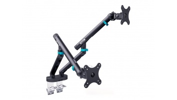 Digitus Desk Mount | Tilt, rotation, pivot | Dual design monitor mount, 2x 35", 2x 10 kg | 35 " | Maximum weight (capacity) 20 kg | Black
