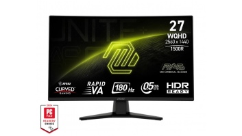 LCD Monitor|MSI|MAG 274CQF|27"|Gaming/Curved|Matte|Panel VA|2560x1440|16:9|180Hz|0.5 ms|Colour Black|MAG274CQF