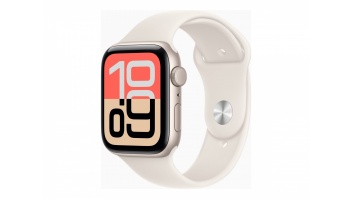 Apple Watch SE 3 GPS 44mm Starlight Aluminium Case with Starlight Sport Band - S/M | Apple