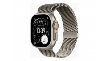 Apple Watch Ultra 3 GPS + Cellular 49mm Natural Titanium Case with Natural Titanium Milanese Loop - Medium | Apple