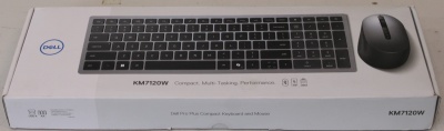 SALE OUT.  | Dell | Keyboard and Mouse | KM7120W | Wireless | 2.4 GHz, Bluetooth 5.0 | Batteries included | Bluetooth | Wireless connection | US | Titan Gray | REFURBISHED