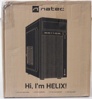 SALE OUT. | Natec | PC Case | Helix Matx | Black | Mini Tower | DAMAGED PACKAGING