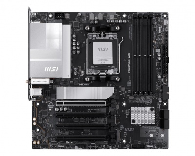 MSI PRO B850M-P WIFI | Processor family AMD B850 | Processor socket AM5 | DDR5 | Supported hard disk drive interfaces SATA, M.2 | Number of SATA connectors 4