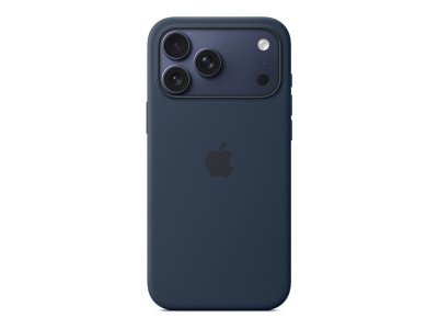 Apple iPhone 17 Pro Max Silicone Case with MagSafe – Midnight | Apple