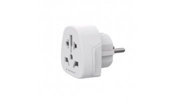 Gembird World to EU power adapter plug, 15 A | A-AC-EUMINTF | Travel adapter