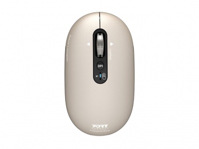 PORT CONNECT Mouse | PURE MAC | Wireless | Bluetooth | Beige Perle