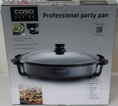 SALE OUT. Caso Professional Party Pan, 1500 W, Grey | Caso | Professional Party Pan | 1500 W | Number of programs 1 | Grey | DAMAGED PACKAGING
