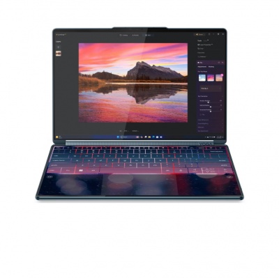 Lenovo Yoga Book 9 14IAH10 Intel | Tidal Teal | 2x14 " | OLED | Touchscreen | 2.8K WQXGA+ | 2880 x 1800 pixels | Intel Core Ultra 7 | 255H | 32 GB | Soldered LPDDR5X | Solid-state drive capacity 1000 GB | Intel Arc 140T GPU | Windows 11 Home | 802.11be | 