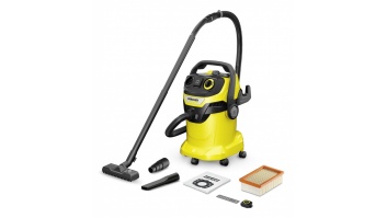Vacuum Cleaner|KARCHER|Input power 1200 W|Dust capacity 25 L|Drum vacuum|Cleaning type Dry&wet|Dust container Dust bag|Colour Black/Yellow|1.628-317.0