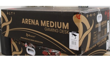SALE OUT. | Arozzi | Gaming Desk | Arena Medium | Black | DAMAGED PACKAGING, SCRATCHED PARTS AND TABLE TOP | 24 month(s)