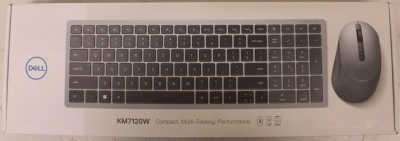 SALE OUT. Dell Keyboard and Mouse KM7120W Wireless US/LT | SALE OUT. Dell Pro Plus KM7120W | Keyboard and Mouse Set | Wireless | Mouse included | Bluetooth | Wireless connection | Lithuanian | Titan Gray | DEMO, UNPACKED BATTERIES