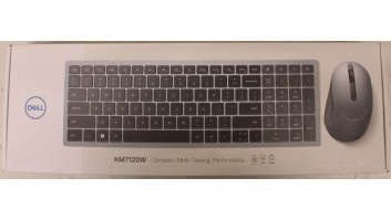 SALE OUT. Dell Keyboard and Mouse KM7120W Wireless US/LT | SALE OUT. Dell Pro Plus KM7120W | Keyboard and Mouse Set | Wireless | Mouse included | Bluetooth | Wireless connection | Lithuanian | Titan Gray | DEMO, UNPACKED BATTERIES