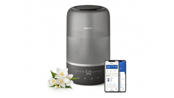 Philips | Humidifier | HU1510/03 Series 1000 | 19.6 W | Water tank capacity 3 L | Suitable for rooms up to 41 m² | Ultrasonic | Humidification capacity 275 ml/hr | Grey/Silver