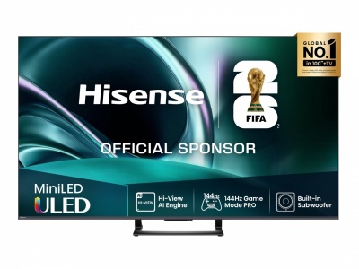 Hisense Mini LED TV | 65U7Q | 65 | Smart TV | VIDAA Smart OS | UHD | Black