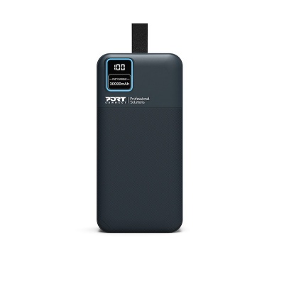 PORT CONNECT External USB-C battery integrated lamp | 30000 mAh | Blue