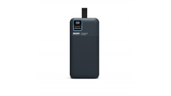 PORT CONNECT External USB-C battery integrated lamp | 30000 mAh | Blue