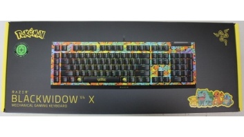 SALE OUT. SALE OUT. Razer BlackWidow V4 X | Mechanical Gaming Keyboard | Wired | US | Green Mechanical Switches | Pokémon Edition | DEMO
