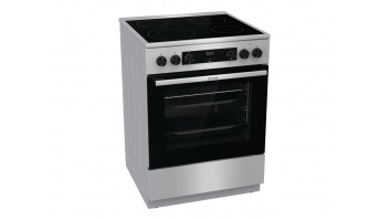Gorenje GECS6C70XC | Cooker | Hob type Ceramic | Oven type Electric | Stainless steel | Width 60 cm | Grilling | Depth 60 cm | 71 L
