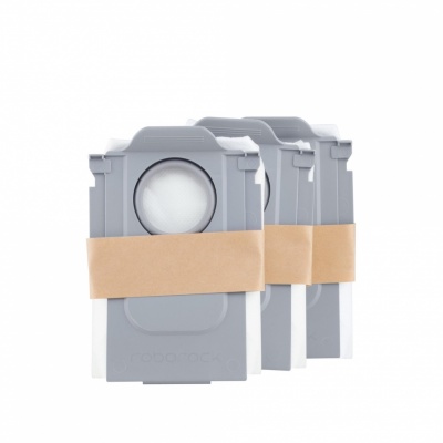 Vacuum Cleaner Accessory|ROBOROCK|Disposable Dust Bag 3pcs|White|For Qrevo/Qrevo MaxV/S8 MaxV Ultra/S8 Max Ultra/Qrevo S/Qrevo Pro/Qrevo Master/Qrevo Curv|8.02.0238