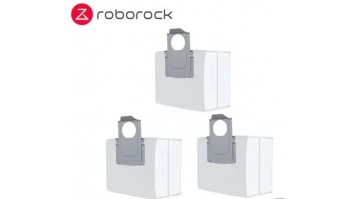 Vacuum Cleaner Accessory|ROBOROCK|Disposable Dust Bag 3pcs|White|For OC0/Q70+/Q70 Max+/OC5/Q75+/Q75 Max+/Q55+/O35/S75 MaxV Ultra/S70 Pro Ultra/S80 Pro Ultra/S85 Pro Ultra/OC0-D/S80+/Q80 Max+/OC5-D/S85+/Q85 Max+/Q55 Pro+/S70 Max Ultra/S75 Max Ultra/Q55 Max