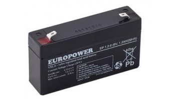 BATTERY 6V 4.5AH VRLA/EP4.5-6 EUROPOWER EMU