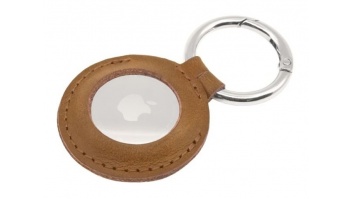 Fixed | Case for AirTag | Genuine cowhide | Brown