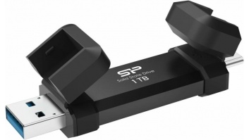 Silicon Power Portable External SSD | DS72 | 1000 GB | USB Type-A, USB Type-C 3.2 Gen 2 | Black