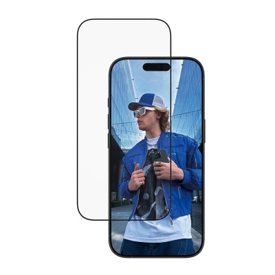 PanzerGlass Screen protector | Apple | iPhone 16 Pro/iPhone 17 | Glass | Transparent | Ultra-Wide Fit w. EasyAligner