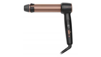 Rowenta CF4620E0 | Twist Curl Curling Iron | Ceramic heating system | Ion conditioning | Barrel diameter 27, 32. 38 mm | Temperature (min) 150 °C | Temperature (max) 210 °C | Number of heating levels 4 | Display LCD | 86 W | Black/Copper