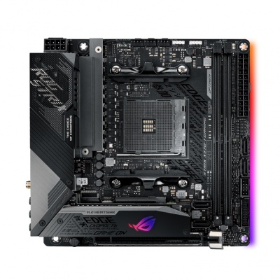 Asus ROG STRIX X570-I GAMING | Processor family AMD | Processor socket AM4 | DDR4 | Supported hard disk drive interfaces SATA, M.2 | Number of SATA connectors 4