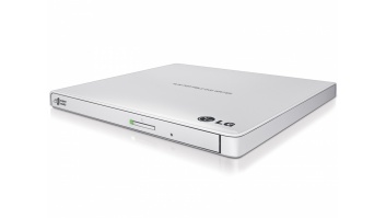 H.L Data Storage | Ultra Slim Portable DVD-Writer | GP57EW40 | Interface USB 2.0 | DVD±R/RW | CD read speed 24 x | CD write speed 24 x | White | Desktop/Notebook