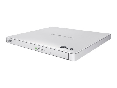 H.L Data Storage | Ultra Slim Portable DVD-Writer | GP57EW40 | Interface USB 2.0 | DVD±R/RW | CD read speed 24 x | CD write speed 24 x | White | Desktop/Notebook