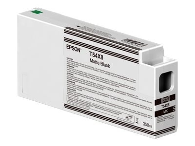 Epson Singlepack T54X80N UltraChrome HDX/HD 350ml Matte Black | Epson C13T54X80N | Epson T54X8 - matte black - original - ink cartridge | Epson UltraChrome HDX / Ultrachrome HD | Matte black