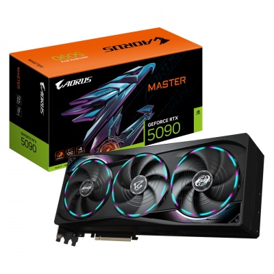 Gigabyte AORUS GeForce RTX 5090 MASTER 32G | NVIDIA | 32 GB | GeForce RTX 5090 | GDDR7 | HDMI ports quantity 1 | PCI-E 5.0