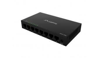 Lanberg | Switch 8x1GB/s Unmanagment Gigabit Ethernet Desktop 12V metal case | DSM1-1008