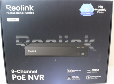 SALE OUT. Reolink RP-PN8 12-Channel* PoE NVR for 24/7 Continuous Recording | Reolink 12-Channel PoE NVR for 24/7 Continuous Recording | RP-PN8 | UNPACKED, DEMO