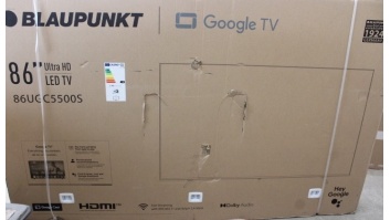 SALE OUT. Blaupunkt 86UGC5500S 86" (218 cm) 4K Ultra HD LED Google TV | SALE OUT. Blaupunkt LED TV | 86UGC5500S | 86 | Smart TV | Google TV | UHD | Black | DAMAGED PACKAGING