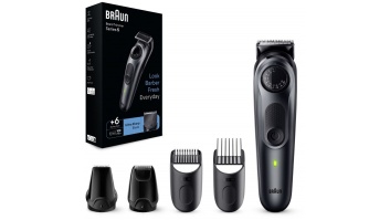 Jaunums! Akcija! BRAUN 5.sērijas wet&dry bārdas un matu trimmeris