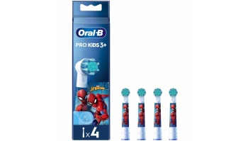 Jaunums! Akcija! BRAUN el.zobu birstes uzgalis Spiderman 3+ (bērnu), 4 gab.