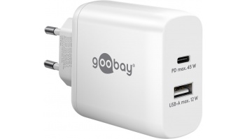 Goobay | USB-C PD Dual Fast Charger (45 W) | 65412