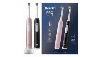 BRAUN Oral-B Pro Series 1 elektriskā zobu birste duo, rozā/melna